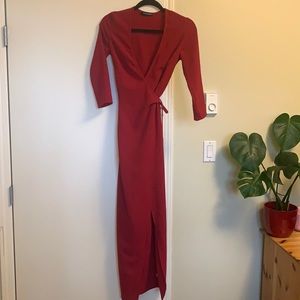 Red Wrap Dress